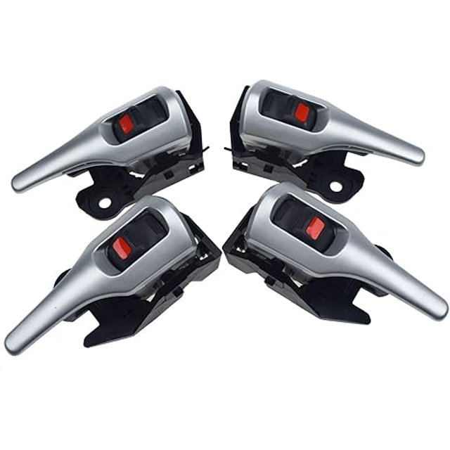 4 Pcs Poignée de Porte Intérieure Argentée pour Toyota Corolla 2009-2015 Matrix 2009-2014 1.8L 2.4L