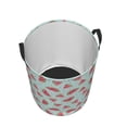 thumbnail image 4 of Xecao Watermelon Print Laundry Hamper Basket,designed for Blanket Storage and Nursery Clothes in the Bedroom, 4 of 8