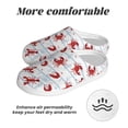thumbnail image 6 of Daiia Cartoon Lobsters Print Women’s Fuzzy Slippers Memory Foam Lightweight House Shoes Cozy Loafer Flannel House Shoes-35/36, 6 of 7