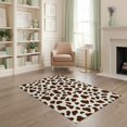 thumbnail image 2 of ODIKA 4'x6' Washable Area Rug Abstract Patches Border Southwestern Symmetry Spotted Inspired Refined for Home Office, Under Desk, Non-Slip Chair-Friendly, Flatwoven, 2 of 7