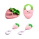 thumbnail image 1 of Juego de bandejas para comida de bebé con ventosa | Silicona de grado alimenticio con forma de fresa | Incluye cuchara, tenedor y pajita flexible | Vajilla autoalimentable sin BPA para niños pe, 1 of 5