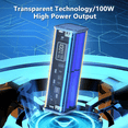thumbnail image 4 of Rechargeable Battery Sets Main Board and Case PD Fast Charging Mobile Power Bulk Rechargeable 18650 Li Ion Battery,Blue, 4 of 7
