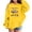 Yellow, variant on Trendfront Girls Cute Funny Cartoon Sloth Letter Graphic Hoodies Long Sleeve Kangaroo Pocket Fall Winter Casual Pullover Sweatshirt Tops