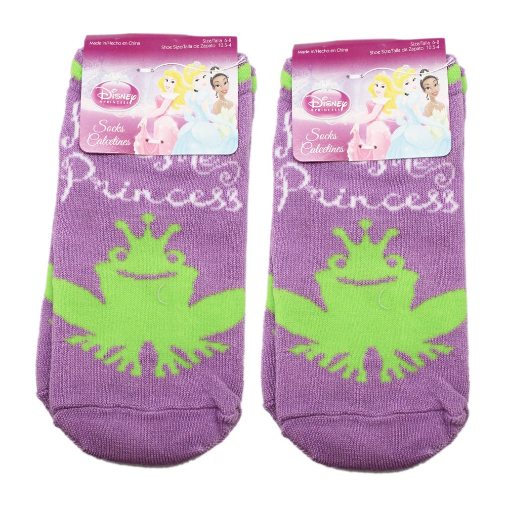 Disney's The Princess and the Frog Purple Frog Prince Socks (2 Pairs