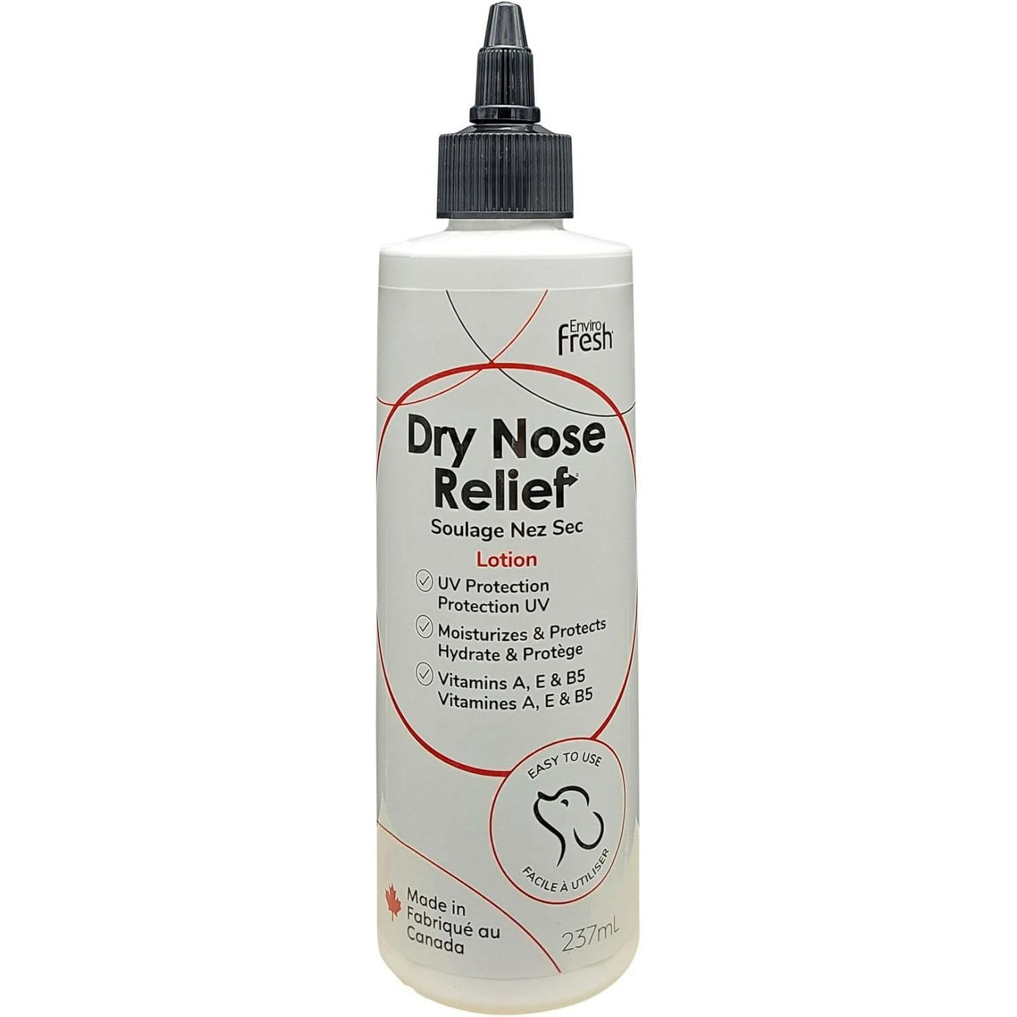 Dry Nose Relief Lotion Moisturizer for Dogs Nose by EnviroFresh 250 mL Balm Protection UV Nourishing Snout Balm Heals Dry Nose