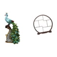 thumbnail image 1 of Figura de escritorio,Estante de estatua de pavo real para escritorio,decoración del hogar,Expositor de artesanías,Expositor de madera para objetos de colección artísticos,Estante de, 1 of 8