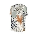 thumbnail image 6 of Fotbe Tropical Leaves Baseball Jersey Shirt for Men and Women, Casual Short Sleeves Button Down T-Shirt-XX-Large, 6 of 9
