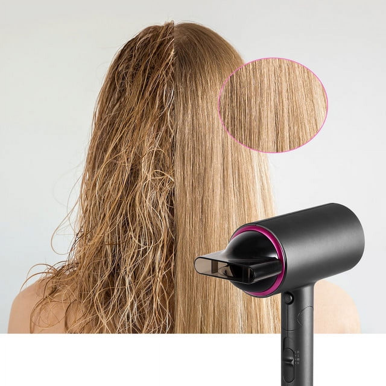 1800W Professional Ion Foldable Hair Dryer, Black - Walmart.com