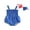 Blue, variant on DcoolMoogl 2Pcs Infant Baby Girl 4th of July Outfit Strap Ruffle Star Flag Romper 3 6 12 18 Months Independence Day Clothes Sets