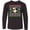 AB-Black, variant on Merry Christmas Sloth and Llama Ugly Sweater Style Long Sleeve Youth T-Shirt