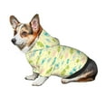 thumbnail image 7 of Fotbe Armadillo Floral Print Small Dog Sweater Hoodies Pet Grey Hooded Soft Fleece Sweatshirts with Pocket Fall Winter Puppy Cat Sweaters Warm Clothes-Medium, 7 of 7