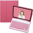 thumbnail image 1 of YEEHi Funda con teclado para iPad Mini de 6.ª generación, teclado de color lindo, iPad Mini 6 2021, funda con teclado Bluetooth desmontable con portalápices (rosa), 1 of 4