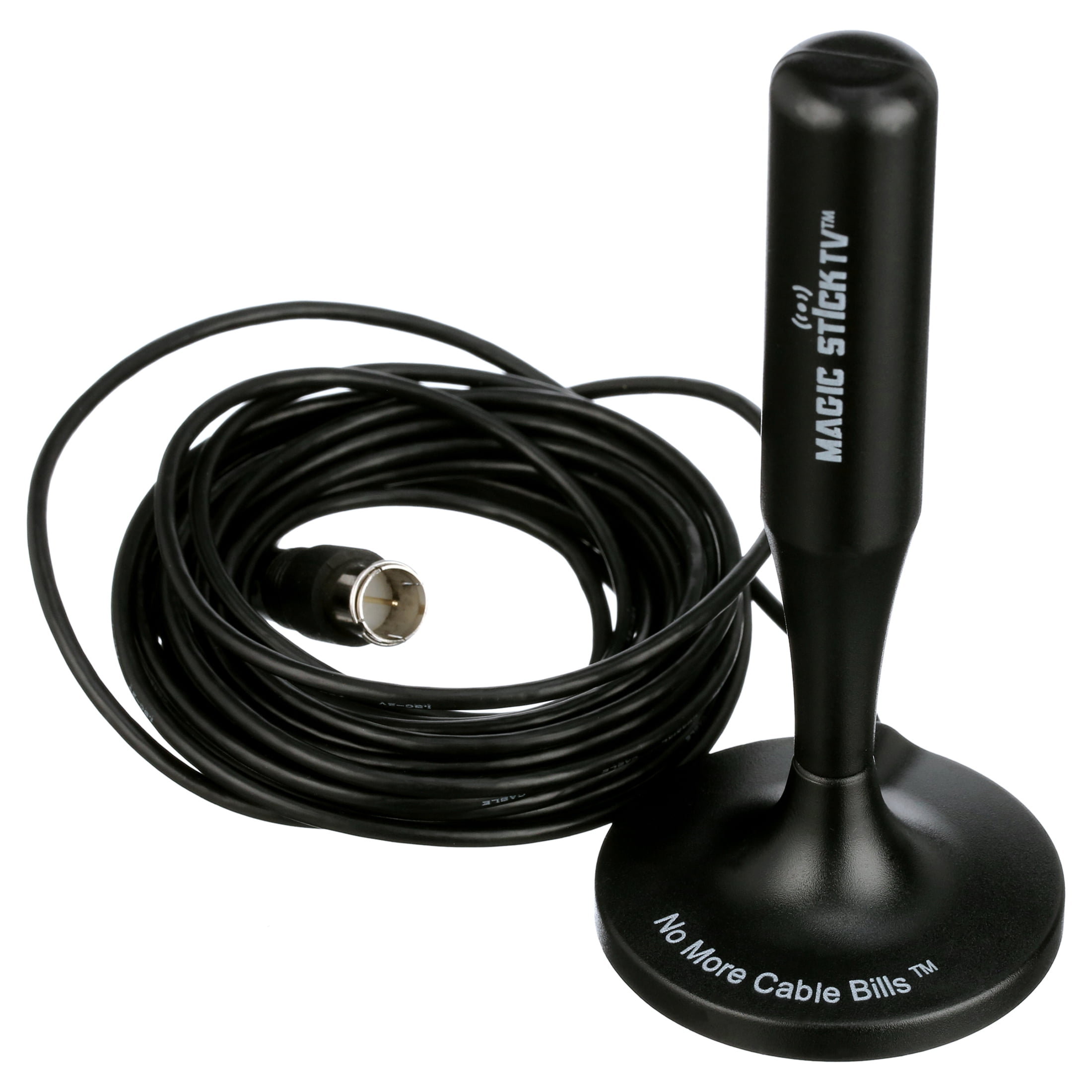 (2 pack) TV Direct Magic Stick Indoor TV Antenna – 4K-Ready Indoor Antenna with 16 ft Cable, 50+ Mile Range for Free HD Channels