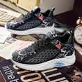 thumbnail image 6 of Men'S Height-Increasing Sneakers with Cushioned EVA Sole - Low-Top Lace-Up Shoes  Black & Colorway - All-Season Gym, Running, Casual Shoes - Height Increase for Men, Gym Footwear, Sporty Design, Brea, 6 of 7