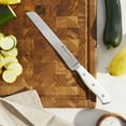 thumbnail image 3 of Henckels Forged Accent 8-inch Bread Knife - White Handle, 3 of 6