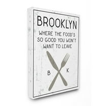 Stupell Brooklyn Food Stretched Canvas Wall Art 16 x 20