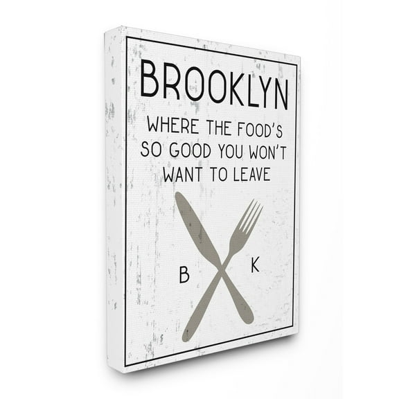 Stupell Brooklyn Food Stretched Canvas Wall Art 16 x 20