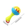 thumbnail image 3 of Chmadoxn Musical Jingle Rattle & Sensory Puzzle Ball Toy - Easy-Grasp Soft Baby Toy with Soothing Sounds, Textured Developmental Learning Ball for Infants 6-12 Months, Non-Toxic BPA-Free (Red&Yellow), 3 of 6