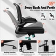 thumbnail image 4 of Silla de oficina BESTFAIR ergonómica de malla con soporte lumbar, 4 of 8