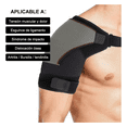 thumbnail image 3 of Hombrera De Neopreno Bloosom  Con Punta Ortopédica Ajustable Negro, 3 of 5