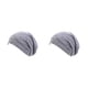 thumbnail image 3 of Jumpingount Sombreros de invierno con forro de satén para mujer, diseño elástico, quimioterapia de moda, regalos transpirables, suministros de uso, gris gris oscuro 2piezas Jumpingount CBP393735, 3 of 5