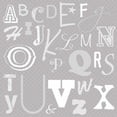 thumbnail image 3 of Lauren Gibbons 12x12 Black Modern Wood Framed Wall Art Titled - Kids Alphabet Gray, 3 of 5
