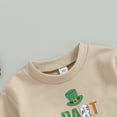 thumbnail image 4 of Bagilaanoe Newborn Baby Girl Boy Holiday Romper Sweatshirt Long Sleeve Bodysuits Letter Print Pullover 3M 6M 12M 18M Infant Casual Tee Tops, 4 of 7