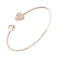 thumbnail image 1 of Pulsera de las mujeres de diamantes de imitación del corazón abierto de joyería de diamantes de imitación pulseras elegantes, 1 of 1