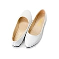 thumbnail image 2 of Escarpins Plats pour Femmes Ballerines Scintillantes pour Dames Ballerine Poupée Mariée Chaussures Unies Confortables, 2 of 3