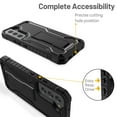 thumbnail image 4 of FITO For Samsung Galaxy S22 Case, Phone Case with Screen Protector and Kickstand (Black), 4 of 8