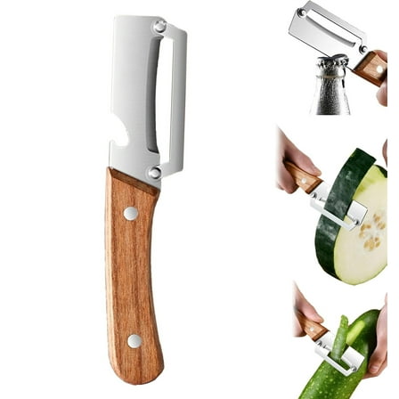 Stainless Steel Fruit and Vegetable Peeler,TGY Peeler with Bottle Opener for Kitchen,Multi-Functional Kitchen Tool for Vegetable Fruit Apple Potato Pumpkin Lemons
