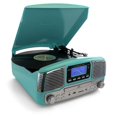 thumbnail image 1 of Trexonic TRX-16TRQ Retro Wireless Bluetooth, Record & CD Player in Turquoise, 1 of 5