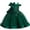 Army Green, variant on Girls Dresses Elegant Flower Embroidered Tulle Dress with Bow Off Shoulder Birthday Party Princess Gown