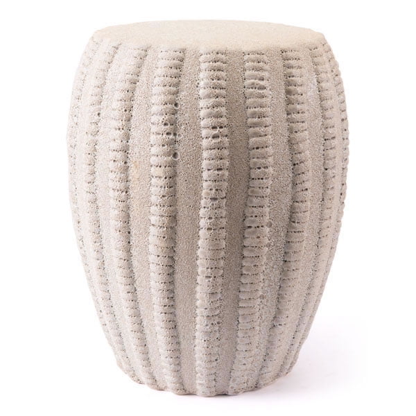 Garden Seat White Ceramic