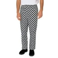 thumbnail image 2 of TOPTIE Classic Baggy Black and White Checkerboard Chef Pants with Drawstring Waist, 2 of 6