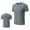 Gray, variant on WAENQINLA Men's Short Sleeve Tee Shirts Summer Moisture Wicking Gym Shirts Classic Solid Color Crew Neck T-Shirts