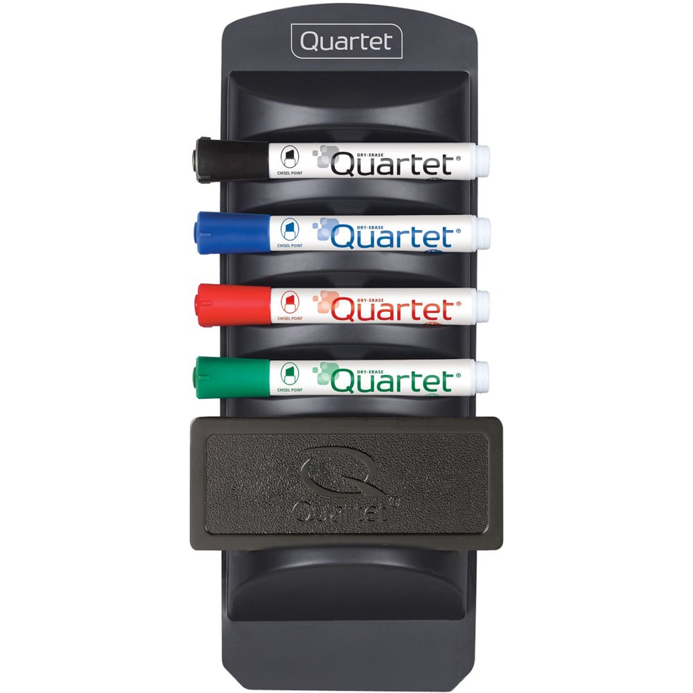 Quartet Standard Dry Erase Kit Caddy Chisel Tip Dry Erase Markers quartet-standard-dry-erase-kit-caddy-chisel-tip-dry-erase-markers