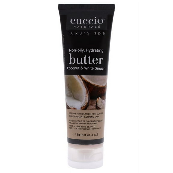 Cuccio Naturale Hydrating Butter - Coconut and White Ginger Body Butter 4 oz