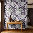 thumbnail image 3 of S4Sassy Peel and Stick Walls Covering, Tropical Banana Tree Print Removable Wall Wrap - Purple Instant Wall Mural for Laundry Room, Closet Interior - Self-Adhesive Wallpaper Vinyl - 25"x120", 3 of 9