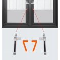 thumbnail image 2 of Manija de ventana con cerradura gris plateado, manija de puerta, ventana, muñeca de aleación de zinc, 2 juegos, 2 of 4