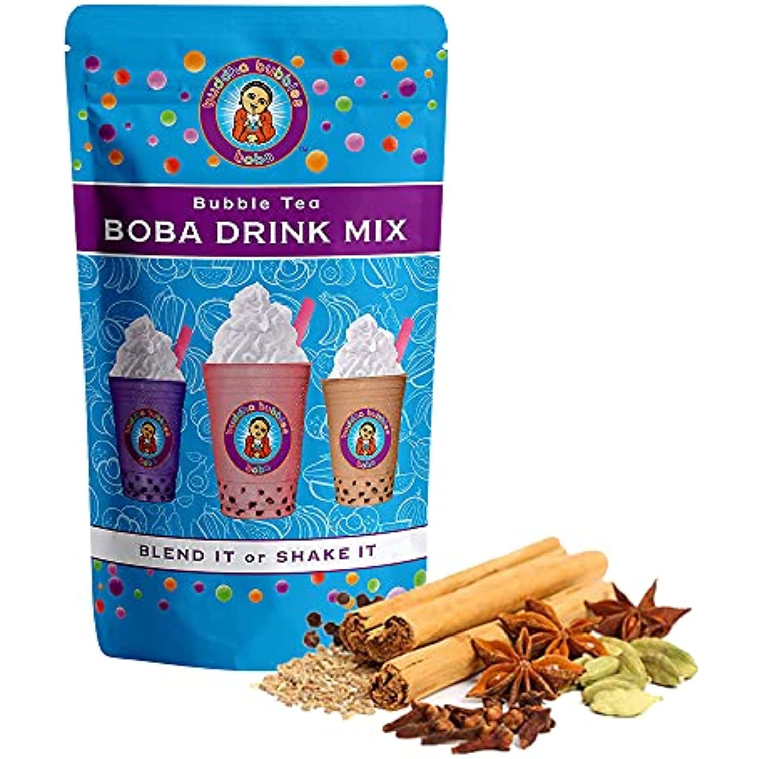 Chai Tea Latte Boba / Bubble Tea Powder By Buddha Bubbles Boba 1 Pound