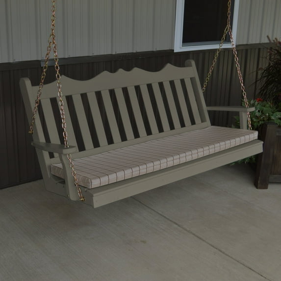 A & L Furniture Yellow Pine Royal English Deluxe Garden Swing