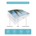 thumbnail image 5 of Coastal Tropical Full Size Down Alternative Comforter, Lightweight Comforter Quilt Bedding Set with Pillow Shams Blue Sky Coconut Tree Summer Beach All Seasons Bed Comforter Duvet Insert 78"x90", 5 of 7