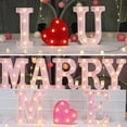 thumbnail image 2 of CNKOO Warm White Alphabet Light Led Letter Light Sparkling Led Glitter Alphabet Sign Hanging Hole Night Light for Party Wedding, 2 of 5