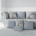 thumbnail image 4 of Birdsong Bouquet Vase Throw Pillow with Removable Cover in Beige 20x20, 4 of 6