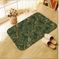 thumbnail image 5 of A rectangular flannel floor mat with Victorian Vine and Leaf Green Area Rug Print.Machine washable,made of polyester,suitable for outdoor porch,kitchen, living room,bathroom., 5 of 6