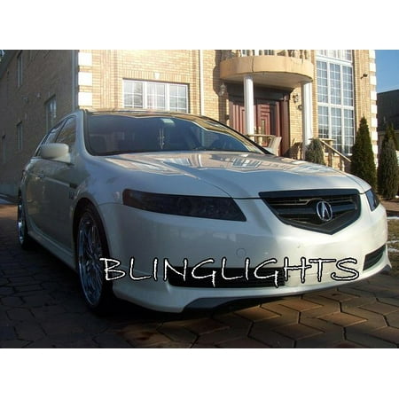 2004 2008 Acura Tl Tinted Smoked Headlamps Headlights Overlays Film 2004 2008 Acura Tl Tinted Smoked Headlamps Headlights Overlays Film Protection
