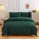 thumbnail image 4 of Juego de Cama de Algodón Lavado 4 Piezas - Color Liso Funda Nórdica Transpirable Suave 180x220cm Sábana 230x230cm Fundas de almohada 48x74cm | Reina Completa Universal Todas las Estaciones, 4 of 6
