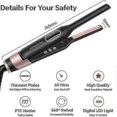 thumbnail image 4 of Kipozi Pencil Flat Iron, Small Flat Iron For Short Hair And Pixiecut, 0.3 Inch Titanium Beard Hair Straightener With Variable Temperature, Dual Voltag, 4 of 5