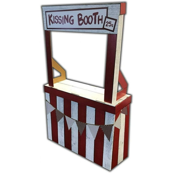 Advanced Graphics Kissing Booth Valentine's Day Cardboard Stand-Up, 13" x 35"